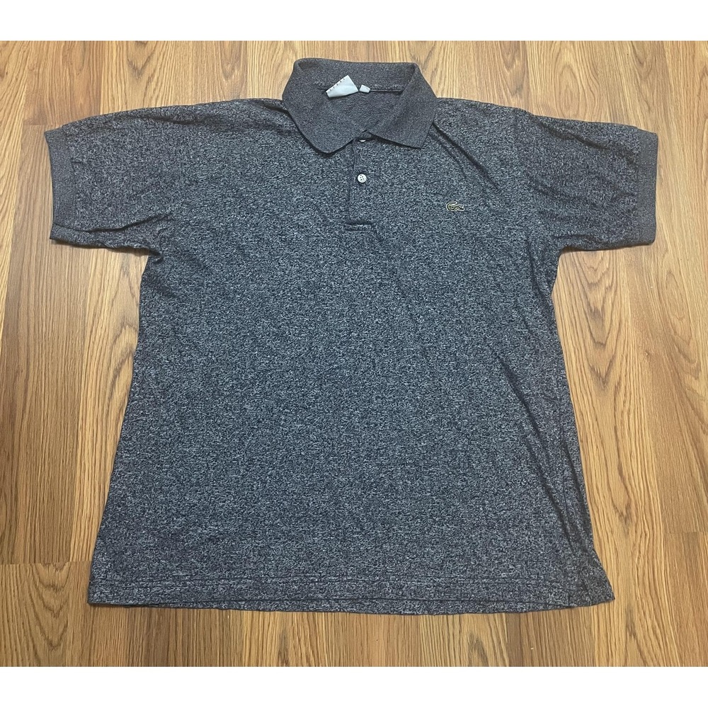 Lacoste Polo Mens Extra Large Embroidered Croc Piqué Heathered Gray